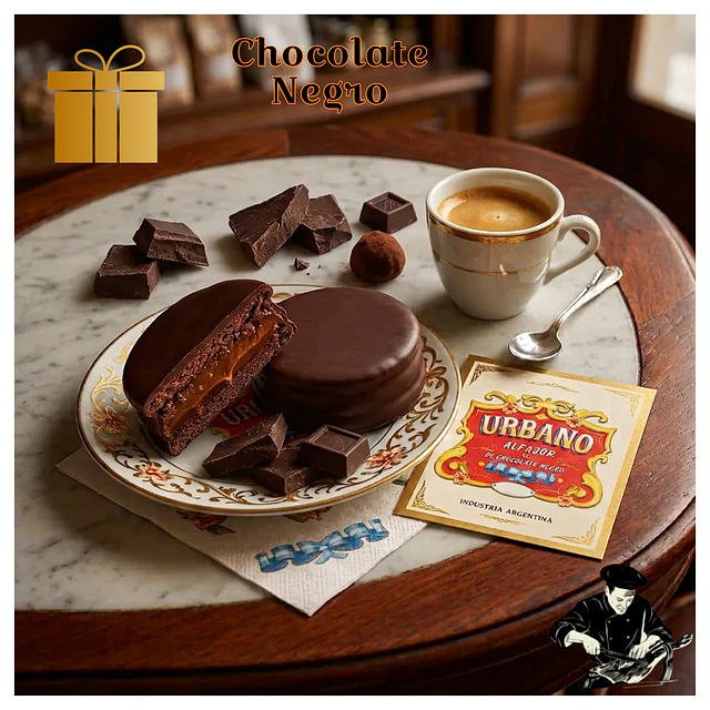 Alfajor Premium Urbano Chocolate Negro 40 g Unidad