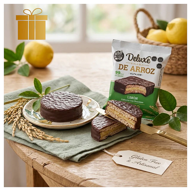 Alfajor Deluxe & Bla Bla Limón 28 g sin Gluten Kosher