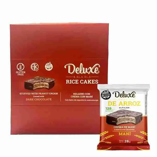 Alfajor Deluxe & Bla Bla Mantequilla de Maní 28 g Sin Gluten Kosher