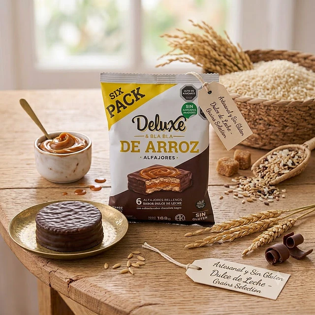 Alfajor Deluxe & Bla Bla Dulce de Leche 28 g sin Gluten Kosher
