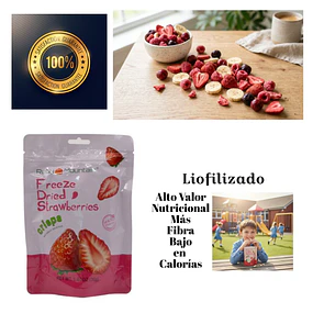 Snack Fruta Liofilizada, Come Fruta en Menos Cantidad con Mayor Aporte Nutricional