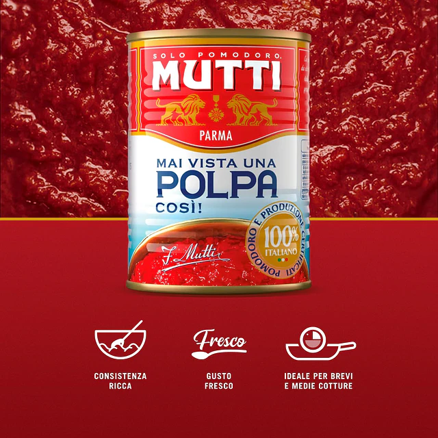 Pulpa de Tomate Mutti Di Pomodoro, 400 g
