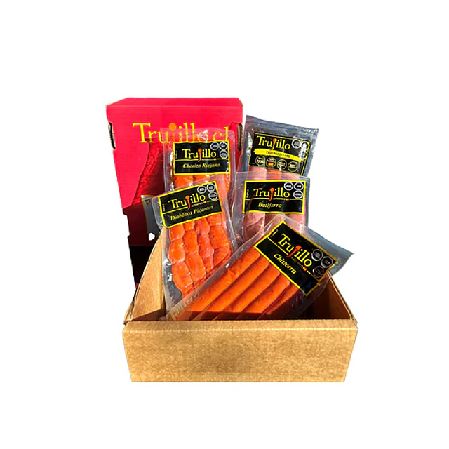 Pack Parrillero Trujillo: Chorizo Riojano, Trio Parrillero, Chistorra, Butifarra y Diablitos Picantes