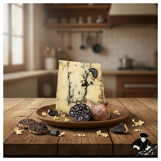 Queso Oveja con Ajo Negro - Cuña 150 g.