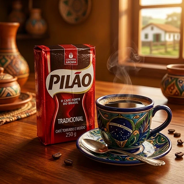 Café Pilão Torrado e Moido 250g ( Grano molido )