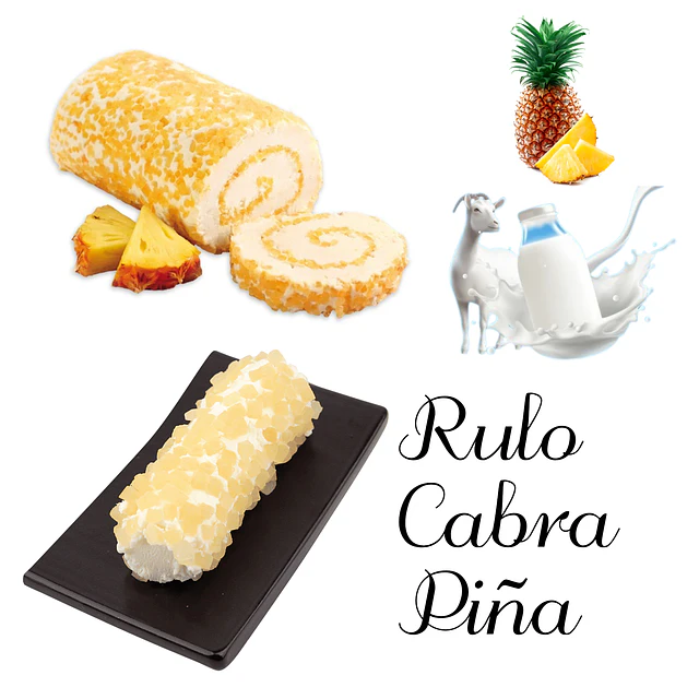 Queso Cabra  Rulo Piña un Toque Exótico y Refrescante 140g