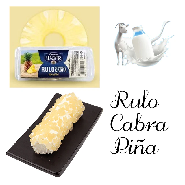 Queso Cabra  Rulo Piña un Toque Exótico y Refrescante 140g