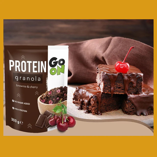 Granola proteica – brownie y cereza 300 g Importado de Polonia