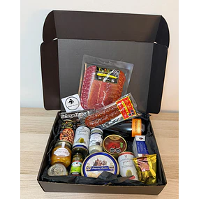 Box Selección Gourmet, en Caja y Cinta de Raso
