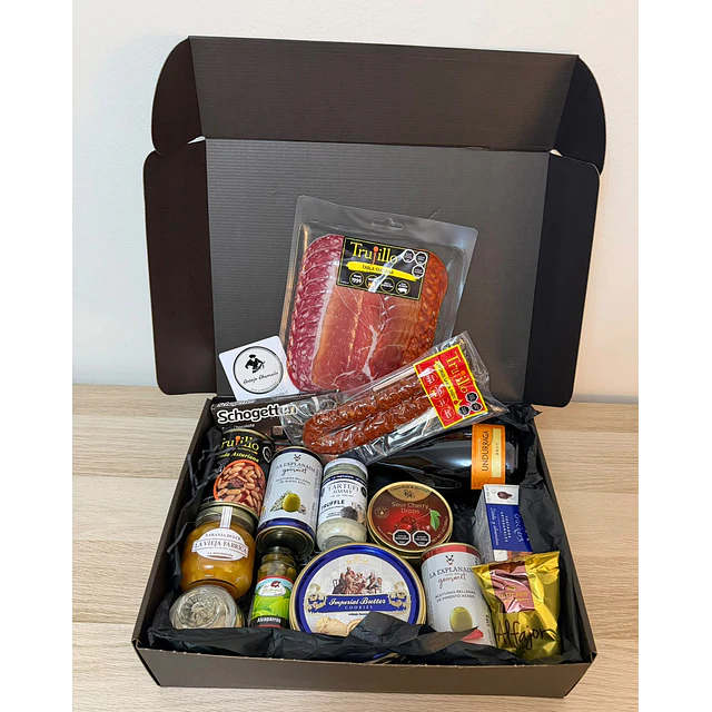 Box Selección Gourmet, en Caja y Cinta de Raso