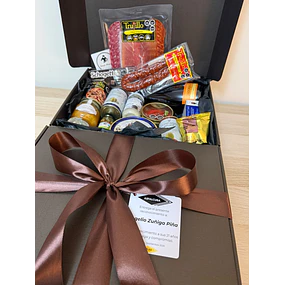 Box Selección Gourmet, en Caja y Cinta de Raso