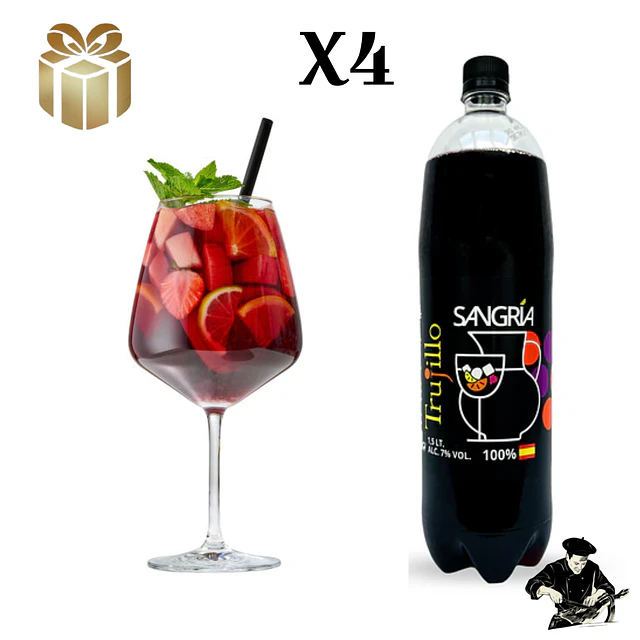 La Sangría Premium más vendida en España Display 4 x 1,5 LT 