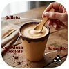 Vasos Shot de Barquillos con Relleno de Chocolate Semi Amargo Comestibles + Cucharita de Galleta