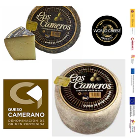 Queso 100% Oveja Curado Horma 3 Kg Elaborado con Corteza Natural La Rioja España