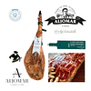 JAMON DE CEBO DE CAMPO IBÉRICO 50% RAZA IBÉRICA 8 Kg CON ATRIL Y CUCHILLO EN CAJA DE REGALOS