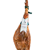 JAMON DE CEBO DE CAMPO IBÉRICO 50% RAZA IBÉRICA 8 Kg CON ATRIL Y CUCHILLO EN CAJA DE REGALOS
