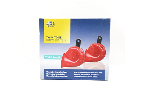 BOCINA CARAC 12V 72W 400/500HZ ROJO HELLA