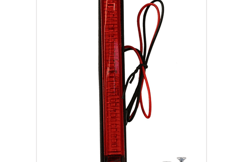 FAROL LAT 12LED BIVOL ROJO 170X27MM #TLS121RO1224 IMBEST