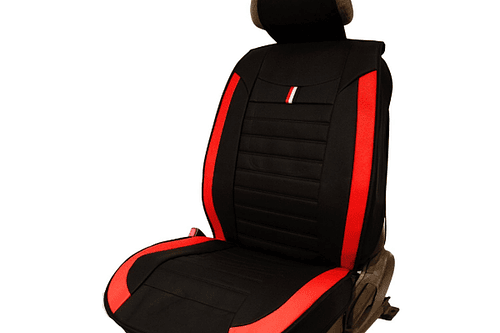 JGO FUNDA ASIENTO CUERO SINTE NEGRO ROJO 9PZS 572001BR IMBEST