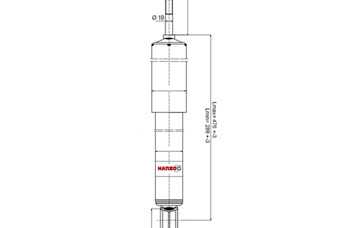 AMORT GAS TRAS DAIH FEROZA 1990> 343186 4851087606 HANZO