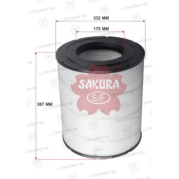 FILTRO AIRE PRIMARIO (C341300) A-5023 SAKURA