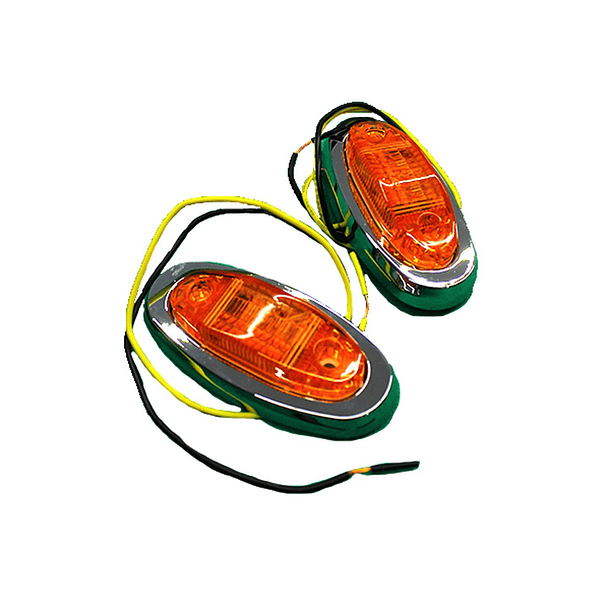 FAROL LAT OVAL 3LED AMBAR BIVOL 93X20MM #SD4201AM IMBEST