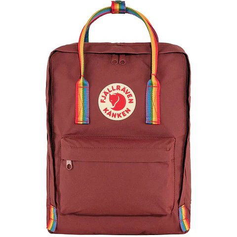 Mochila FJALLRAVEN Kanken Classic Ox Red - Rainbow Pattern