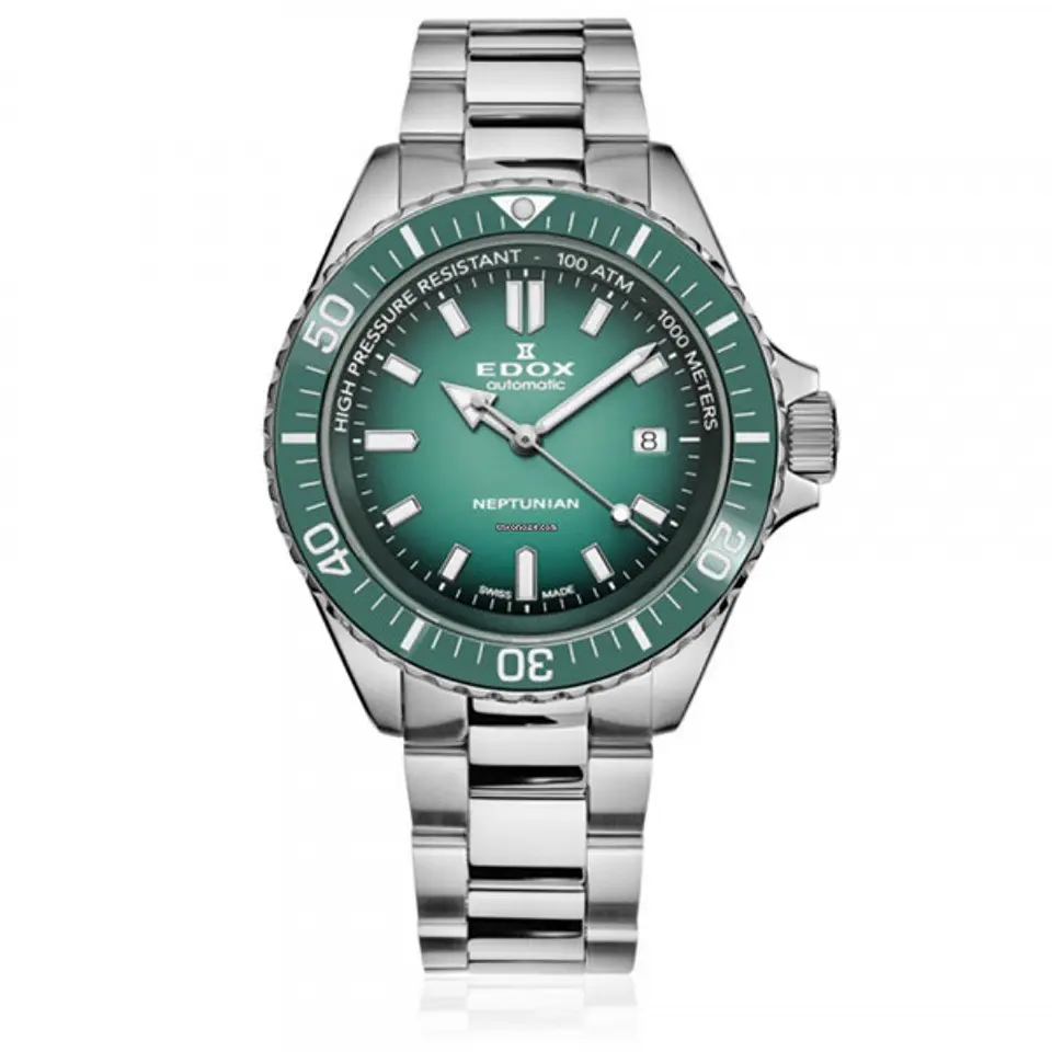 Reloj EDOX Neptunian Automatic Green 1