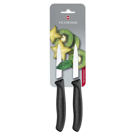 Cuchillo Verdura Swiss Classic dentado. Hoja 8 cm. Victorinox