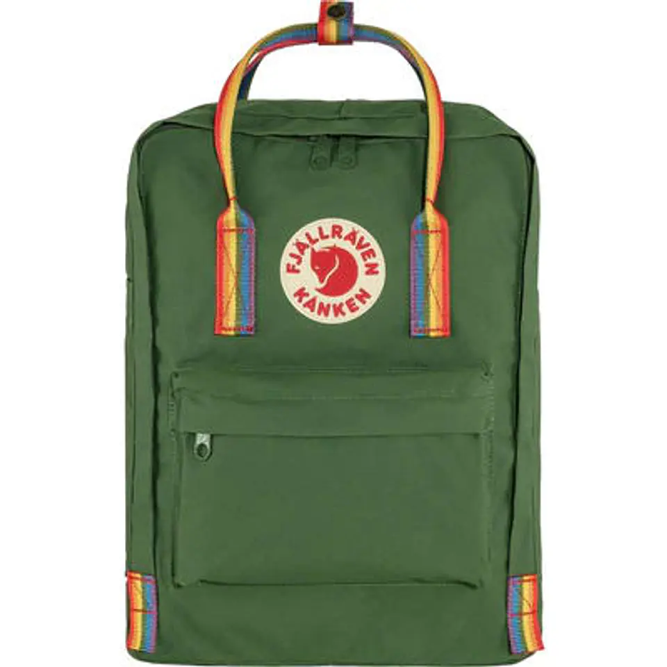 Mochila FJALLRAVEN Kanken Classic Spruce Green - Rainbow Pattern 1