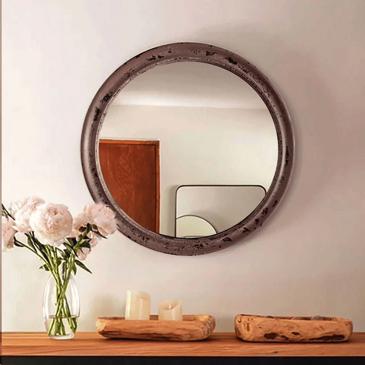 Espejo Biselado Madera 1