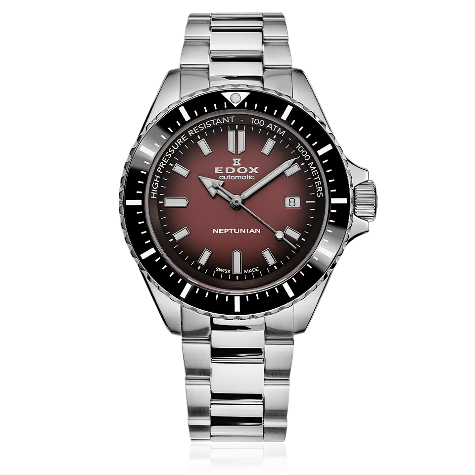 Reloj EDOX Neptunian Automatic Brown 1