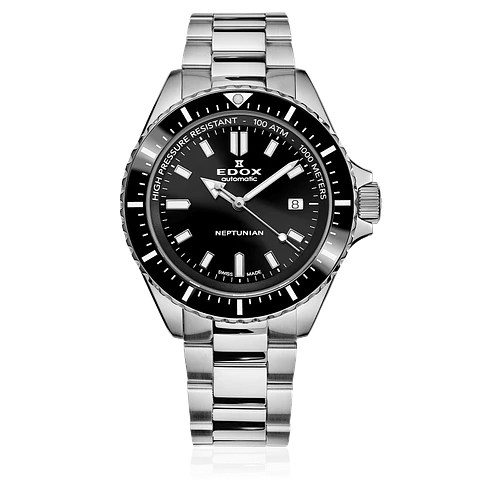 Reloj EDOX Neptunian Automátic Black