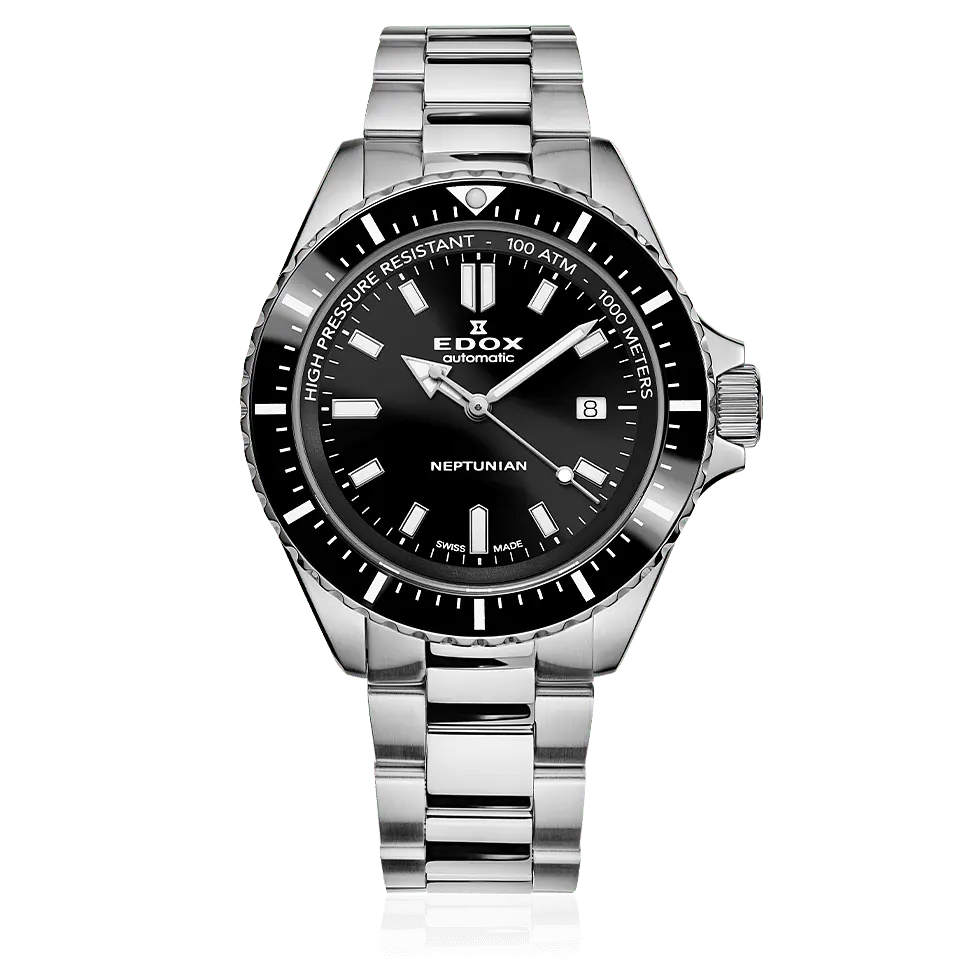 Reloj EDOX Neptunian Automátic Black 1