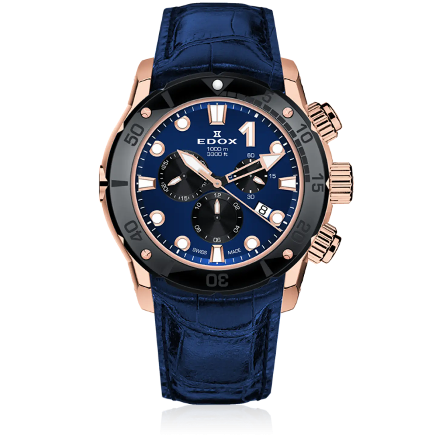 Reloj EDOX CO-1 Chronograph Gold Rose 1
