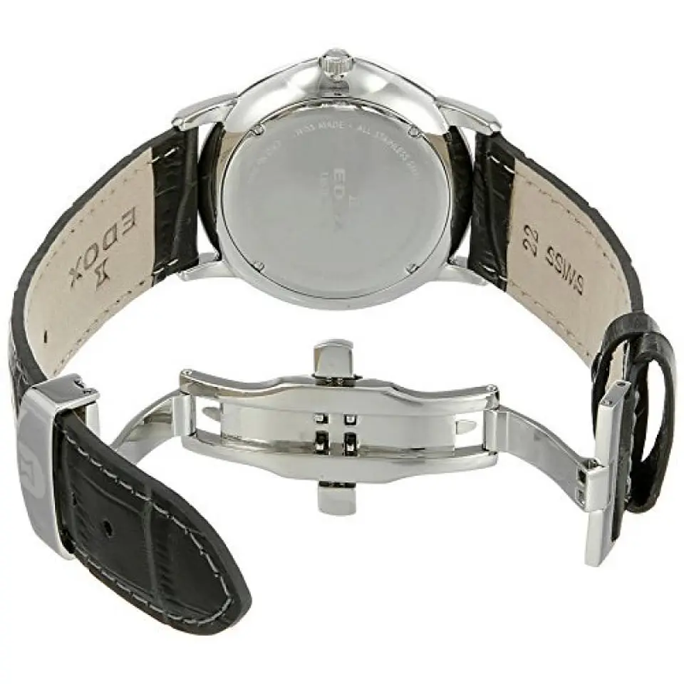 Reloj EDOX Les Bemonts Cuero 2