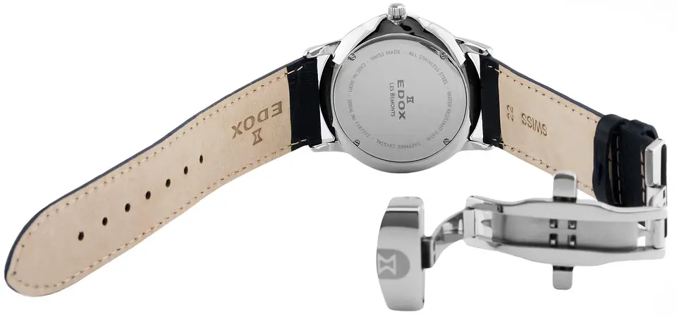 Reloj EDOX Les Bemonts Cuero 4