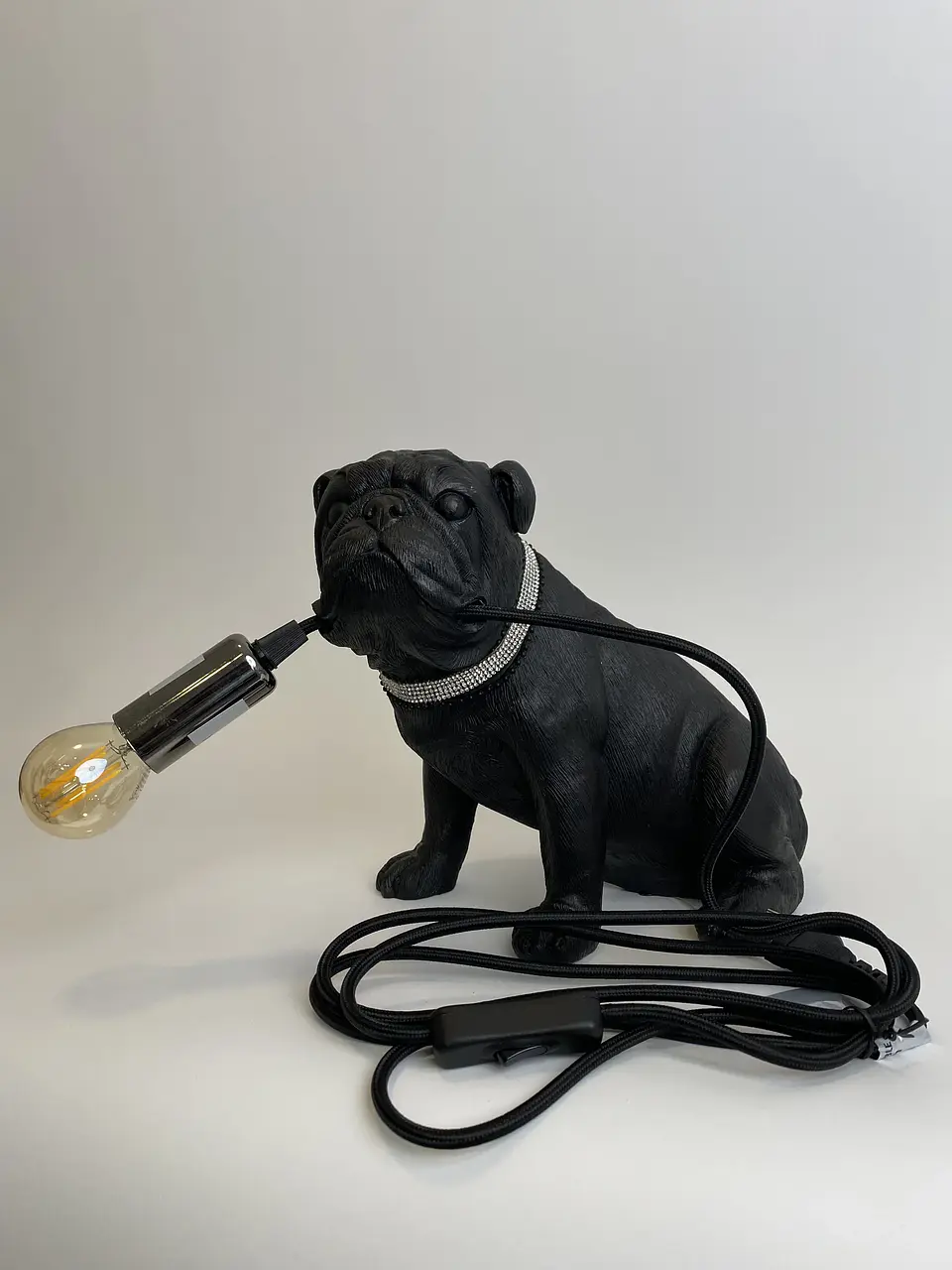 Lámpara Perro Bulldog Negro 3