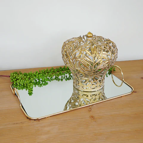 Corona metálica porta vela
