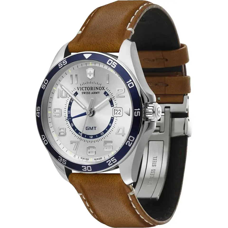Reloj VICTORINOX FieldForce Classic GMT Plata 2