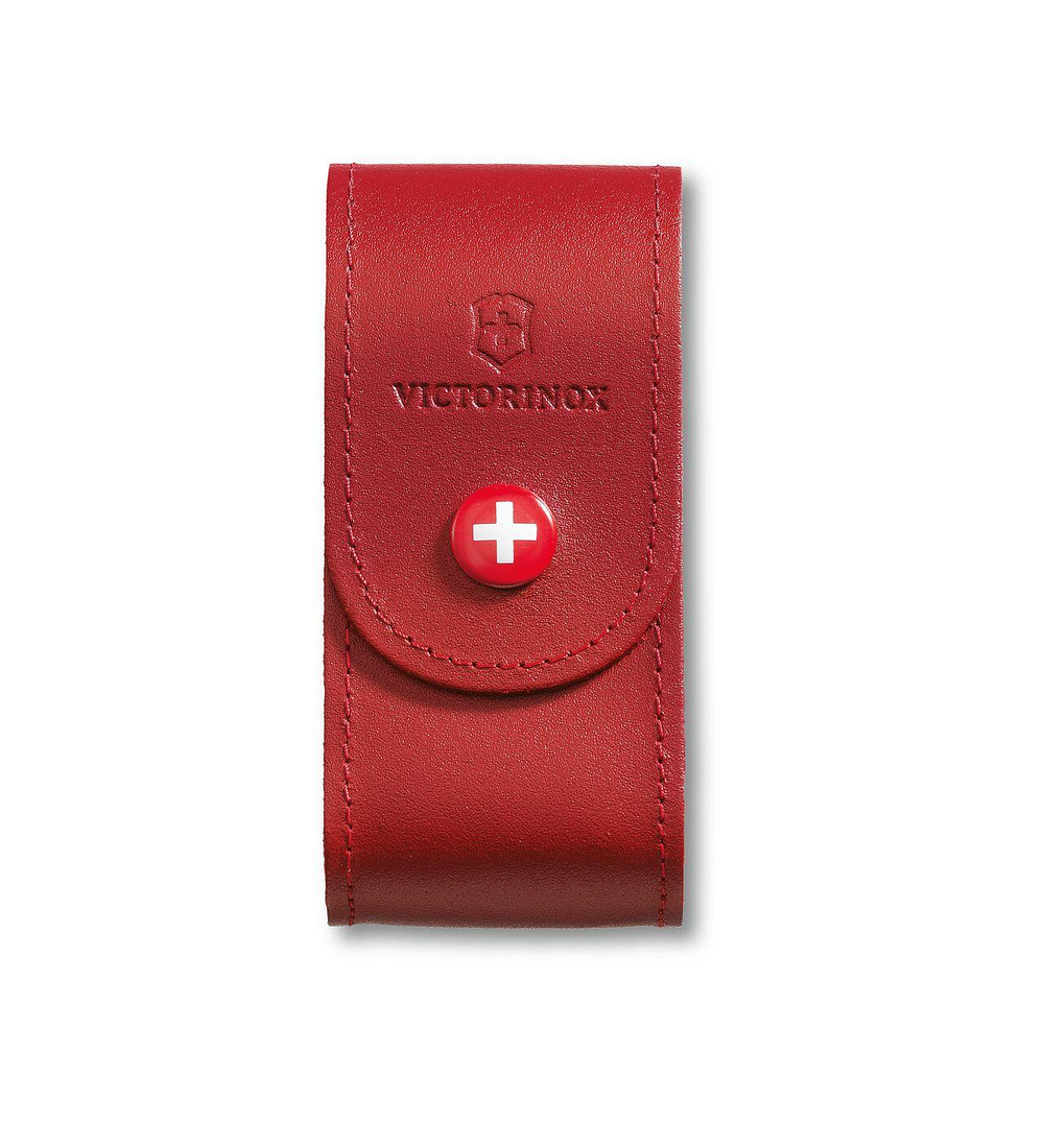 Estuche De Cuero Rojo 