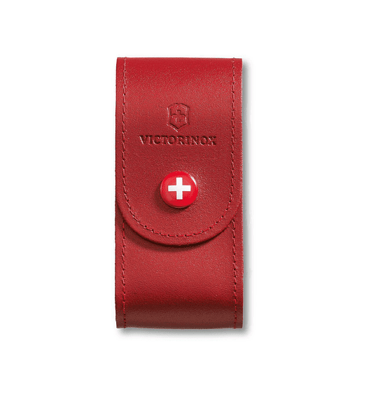 Estuche De Cuero Rojo 