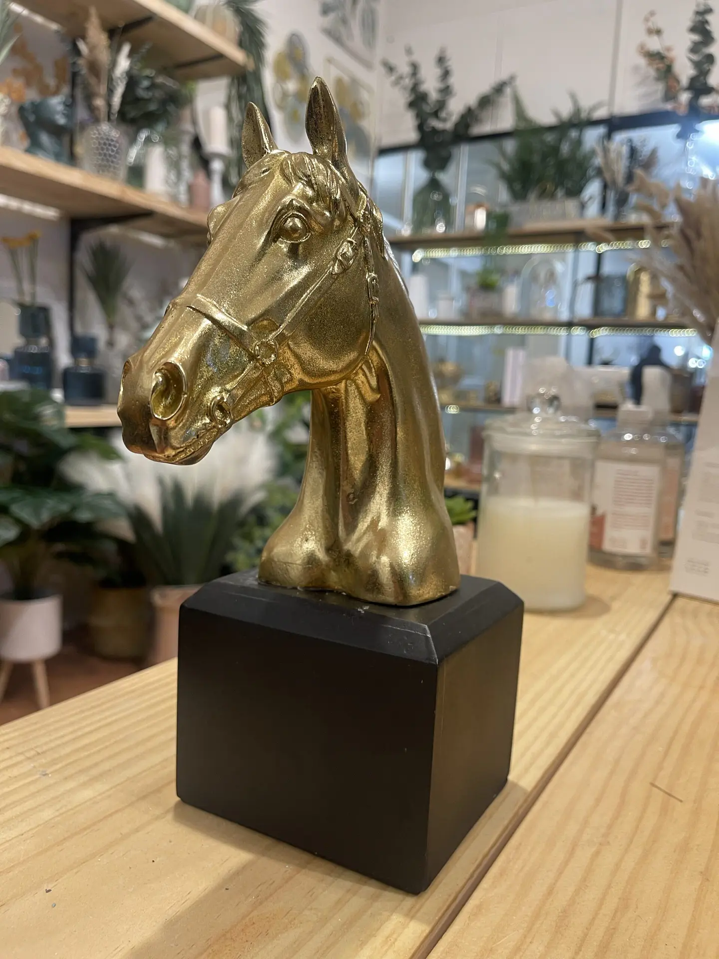 Busto Caballo Dorado 1