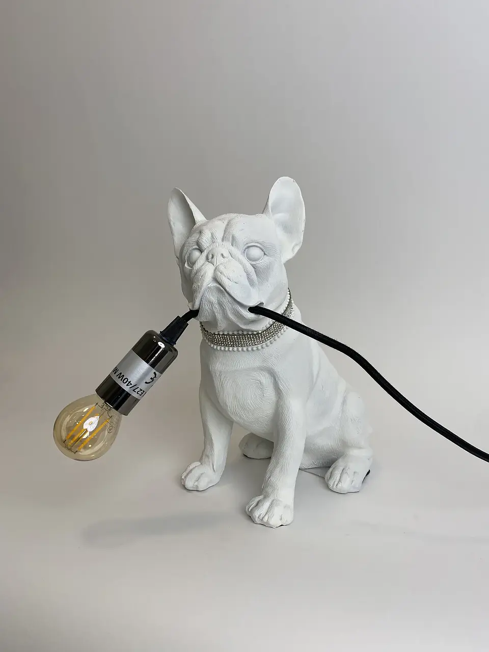 Lampara Bulldog Frances Blanco 1