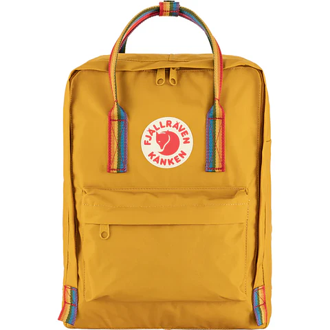 Mochila FJALLRAVEN Kanken Classic Ochre - Rainbow Pattern