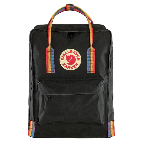 Mochila FJALLRAVEN Kanken Classic Black - Rainbow Pattern