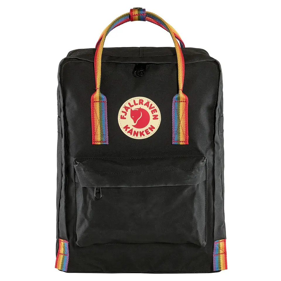 Mochila FJALLRAVEN Kanken Classic Black - Rainbow Pattern 1