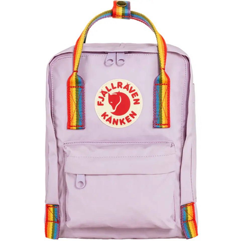 Mochila FJALLRAVEN Kanken Mini Pastel Lavender - Rainbow Pattern 1