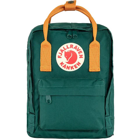 Mochila FJALLRAVEN Kanken Mini Arctic Green - Spicy Orange 