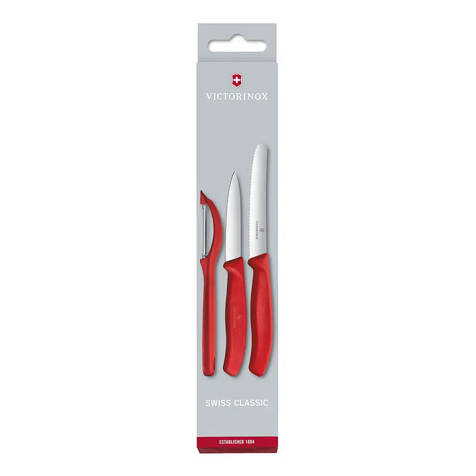 Set de Cuchillos Mondadores Swiss Classic con Pelador 3 Piezas Victorinox 1